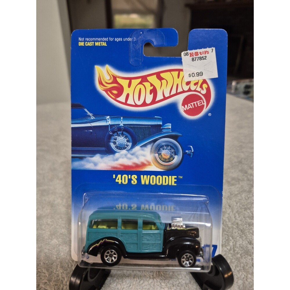 Vintage Hot Wheels NOS In Package '40'S WOODIE #217 Blackwall 1991